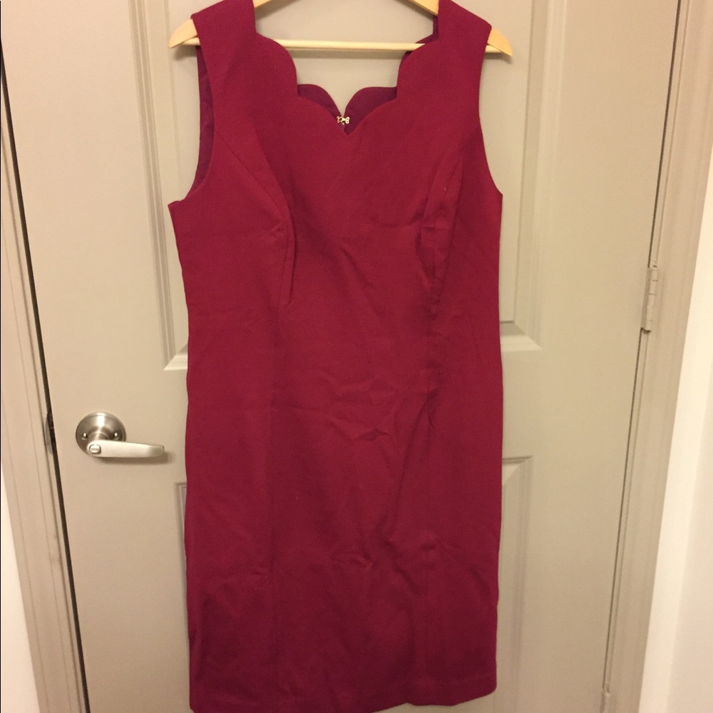 Talbots Burgundy Sleeveless Dress